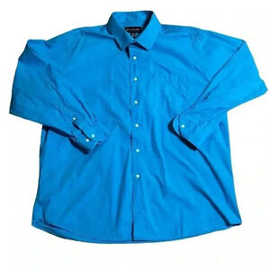 Bill Blass Blue Dress Shirt size XL 2015 collection 
17-17 1/2 - 34/35